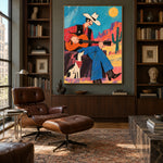 Canyon Chord Companion - library lounge - western pop art painting