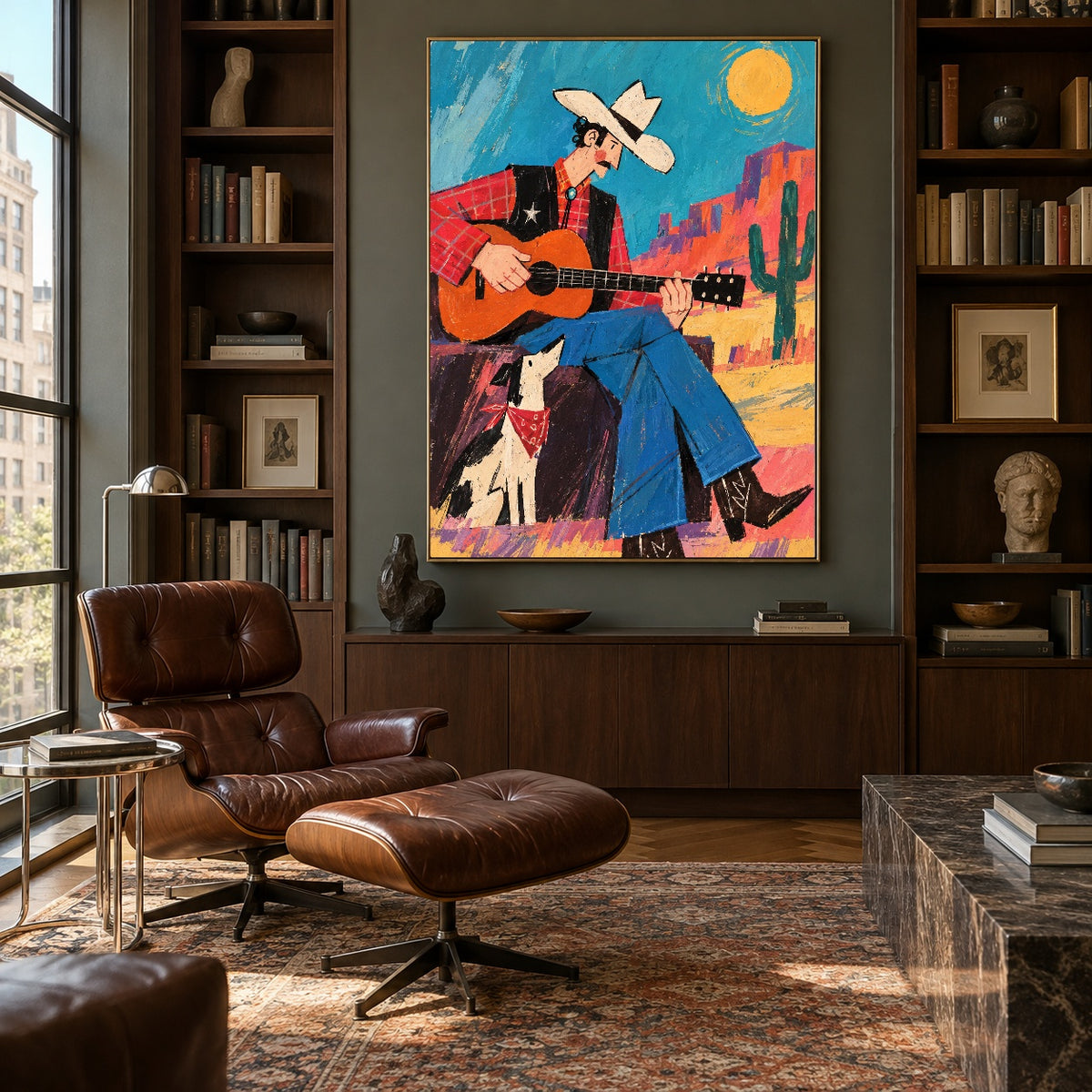 Canyon Chord Companion - library lounge - western pop art painting