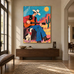 Canyon Chord Companion - entryway - western pop art painting