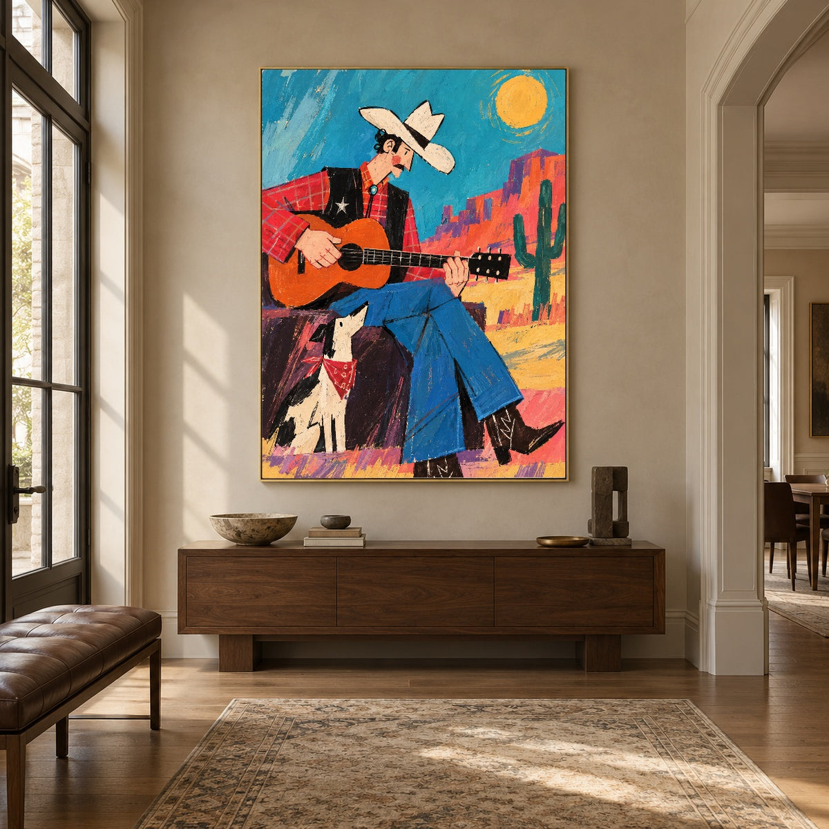 Canyon Chord Companion - entryway - western pop art painting