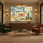 Cowboy Heart Almanac - intimate lounge - western pop art painting