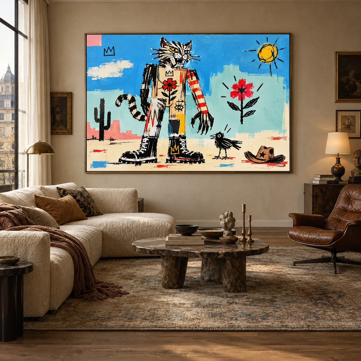 Desert Daydreamer - living room hero - western pop art painting