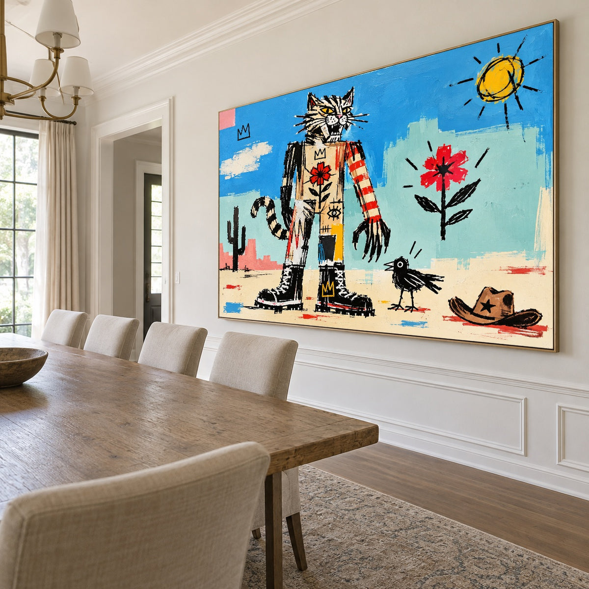 Desert Daydreamer - dining room side - western pop art painting
