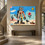 Desert Daydreamer - staircase entry - western pop art painting