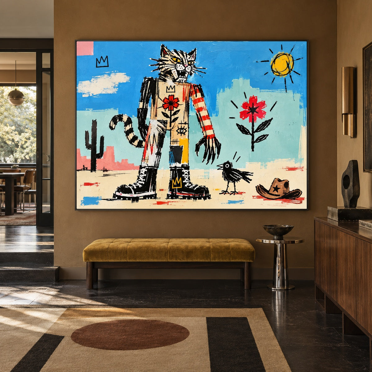 Desert Daydreamer - modern entry - western pop art painting
