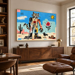 Desert Daydreamer - library lounge - western pop art painting