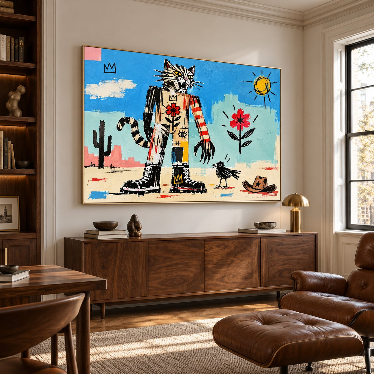 Desert Daydreamer - library lounge - western pop art painting
