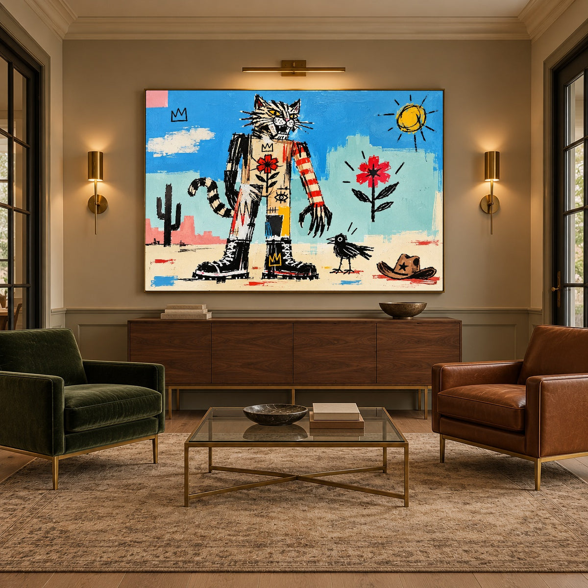 Desert Daydreamer - intimate lounge - western pop art painting