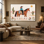 Desert Keepsake - living room hero - western pop art painting