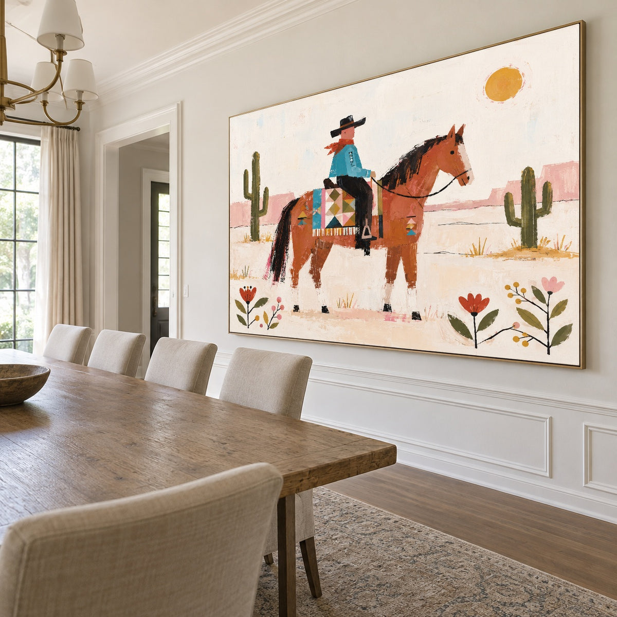 Desert Keepsake - dining room side - western pop art painting