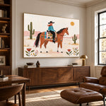 Desert Keepsake - library lounge - western pop art painting