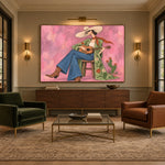 Desert Love Song - intimate lounge - western pop art painting