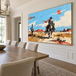 Dust and Daylight - dining room side - western pop art painting