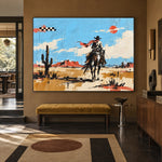 Dust and Daylight - modern entry - western pop art painting