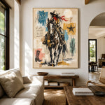 Dustborn Resolve - living room hero - western pop art painting