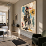 Dustborn Resolve - modern living room - western pop art painting
