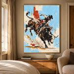 Eight Seconds of Sky - bedroom - western pop art painting