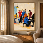Evening in Full Swing - bedroom - western pop art painting