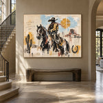 Frontier Ink - staircase entry - western pop art painting