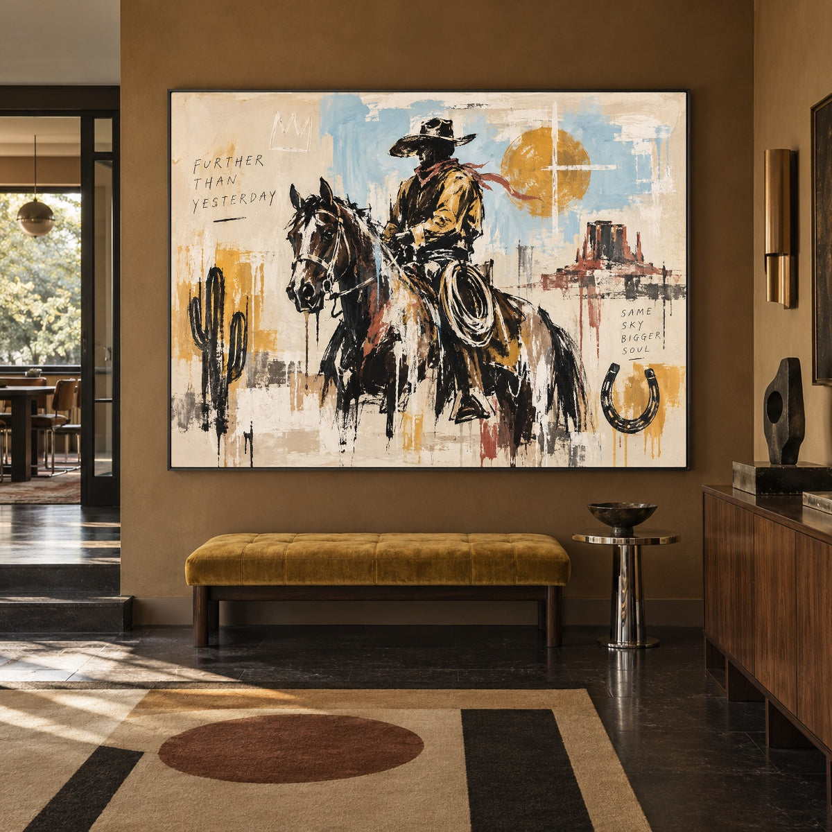 Frontier Ink - modern entry - western pop art painting