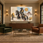 Frontier Ink - intimate lounge - western pop art painting