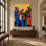 Golden Hour Trio - entryway - western pop art painting