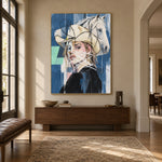Ivory Veil Reverie - entryway - western pop art painting
