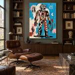 Rosehearted Renegade - library lounge - western pop art painting