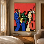 Scarlet Backbeat - bedroom - western pop art painting
