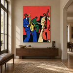Scarlet Backbeat - entryway - western pop art painting