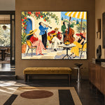 Terrace Swing - modern entry - western pop art painting