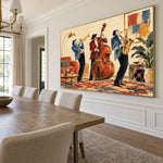 The Amber Quartet - dining room side - western pop art painting