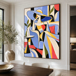 The Azure Hat - dining room close - western pop art painting