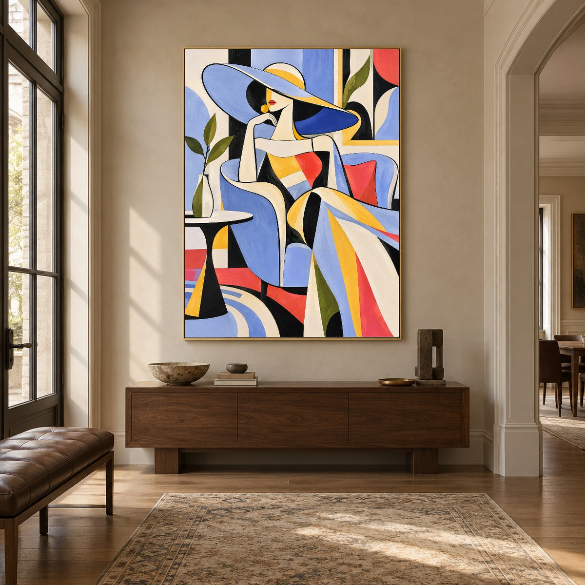 The Azure Hat - entryway - western pop art painting