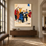 The Blue Note Gathering - entryway - western pop art painting