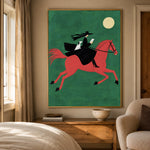 The Emerald Escape - bedroom - western pop art painting