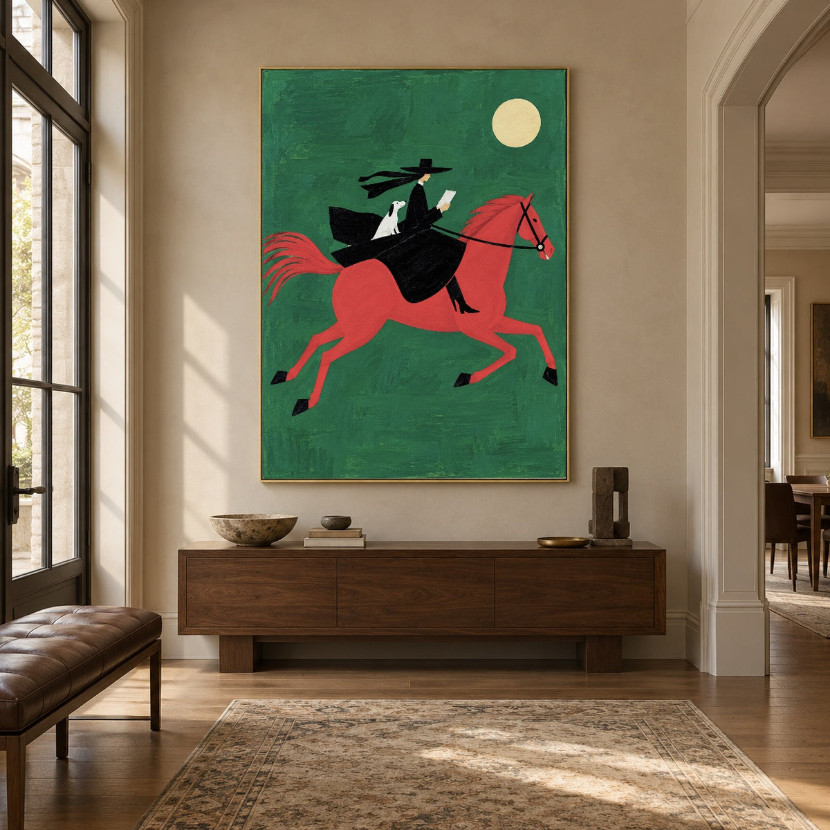 The Emerald Escape - entryway - western pop art painting