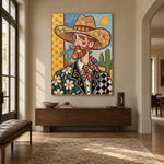 The Sunlit Gentleman - entryway - western pop art painting