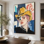 Veil of Sunlight - dining room close - western pop art painting