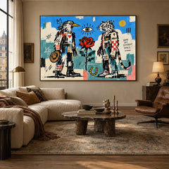 Wildhearted Kinship - living room hero - western pop art painting