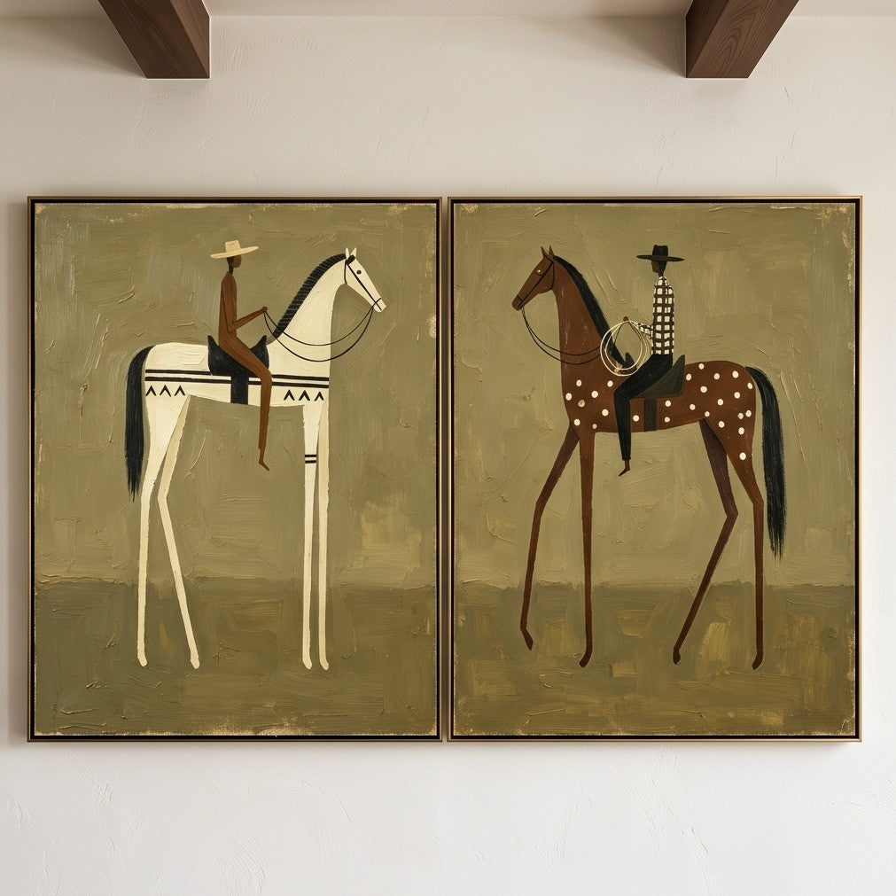 Vintage Americana Art｜Wilderness Riders